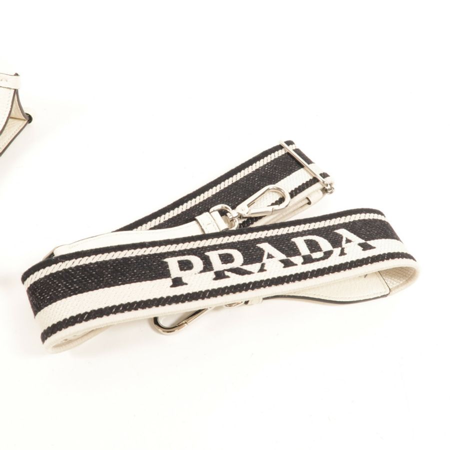 PRADA 牛皮皮革Vitello Daino Leather肩背袋-10