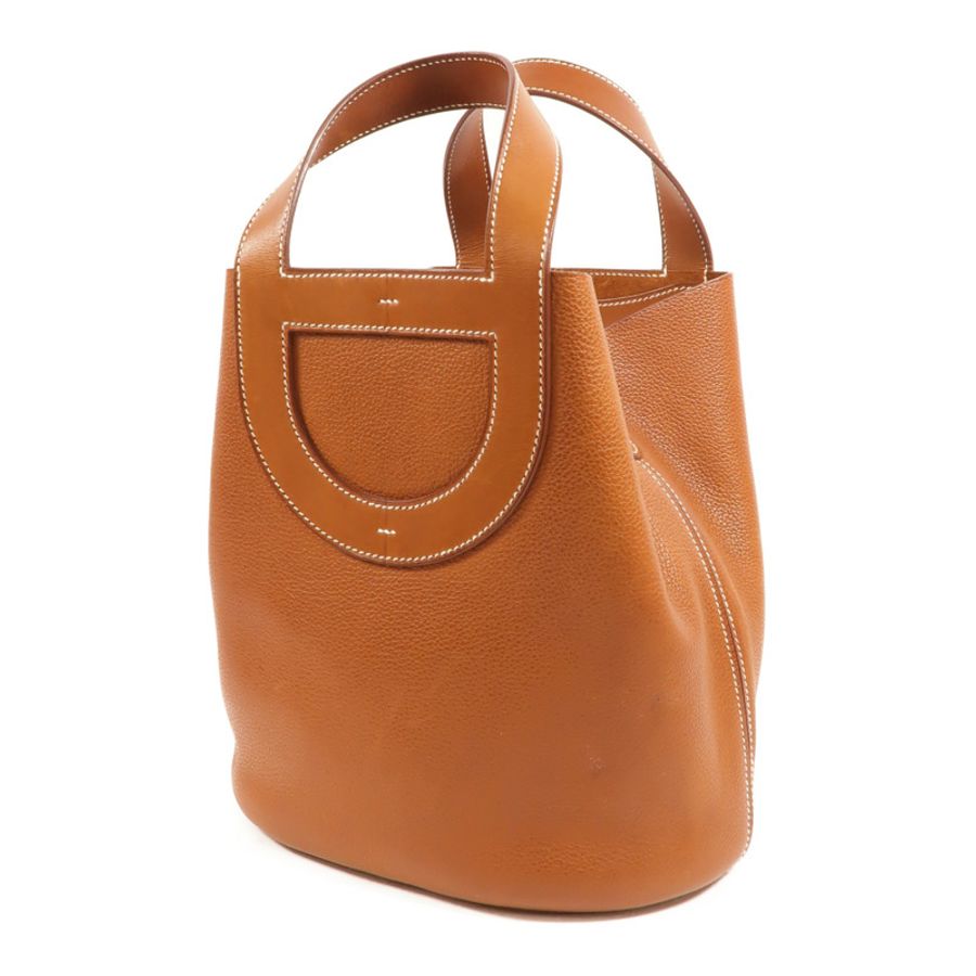 HERMES Barenia皮革In The Loop 23手挽袋Fauve-2