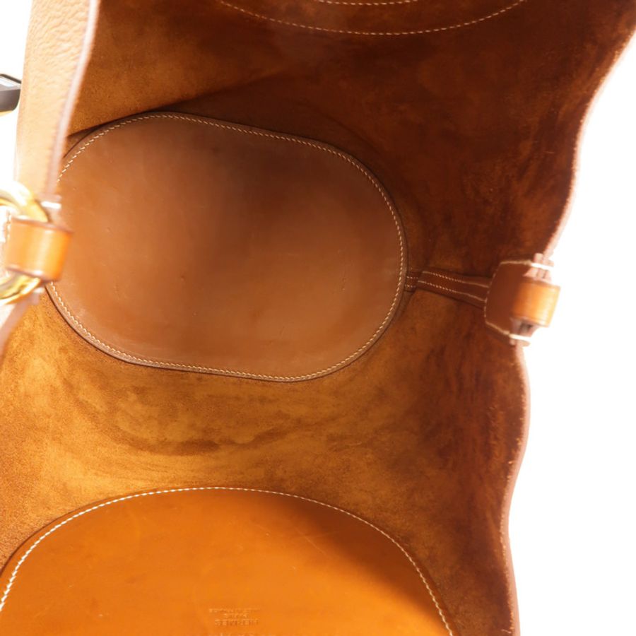 HERMES Barenia皮革In The Loop 23手挽袋Fauve-4