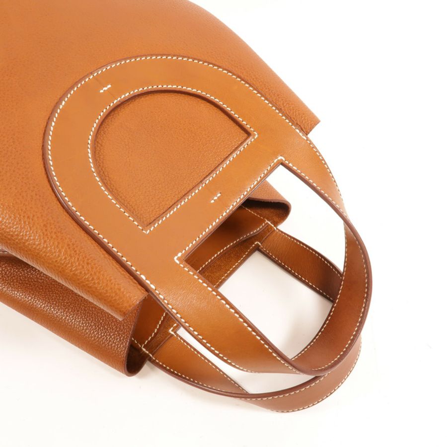 HERMES Barenia皮革In The Loop 23手挽袋Fauve-5