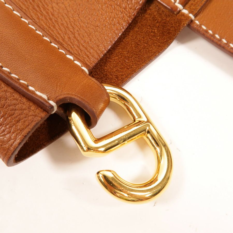 HERMES Barenia皮革In The Loop 23手挽袋Fauve-6