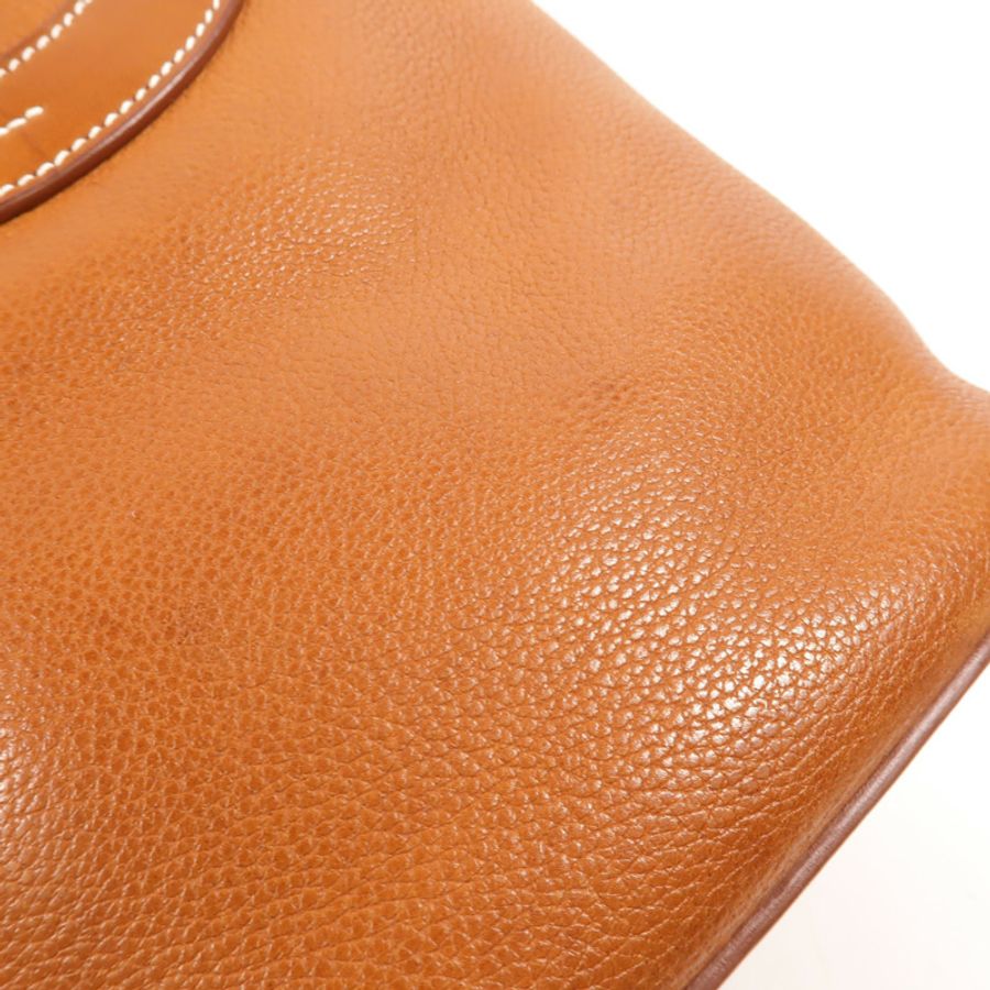 HERMES Barenia皮革In The Loop 23手挽袋Fauve-17