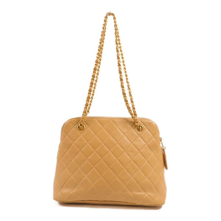 CHANEL 牛皮皮革Vintage Chain Shoudler肩背袋-1