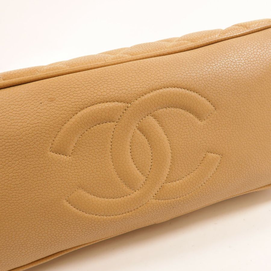 CHANEL 牛皮皮革Vintage Chain Shoudler肩背袋-6