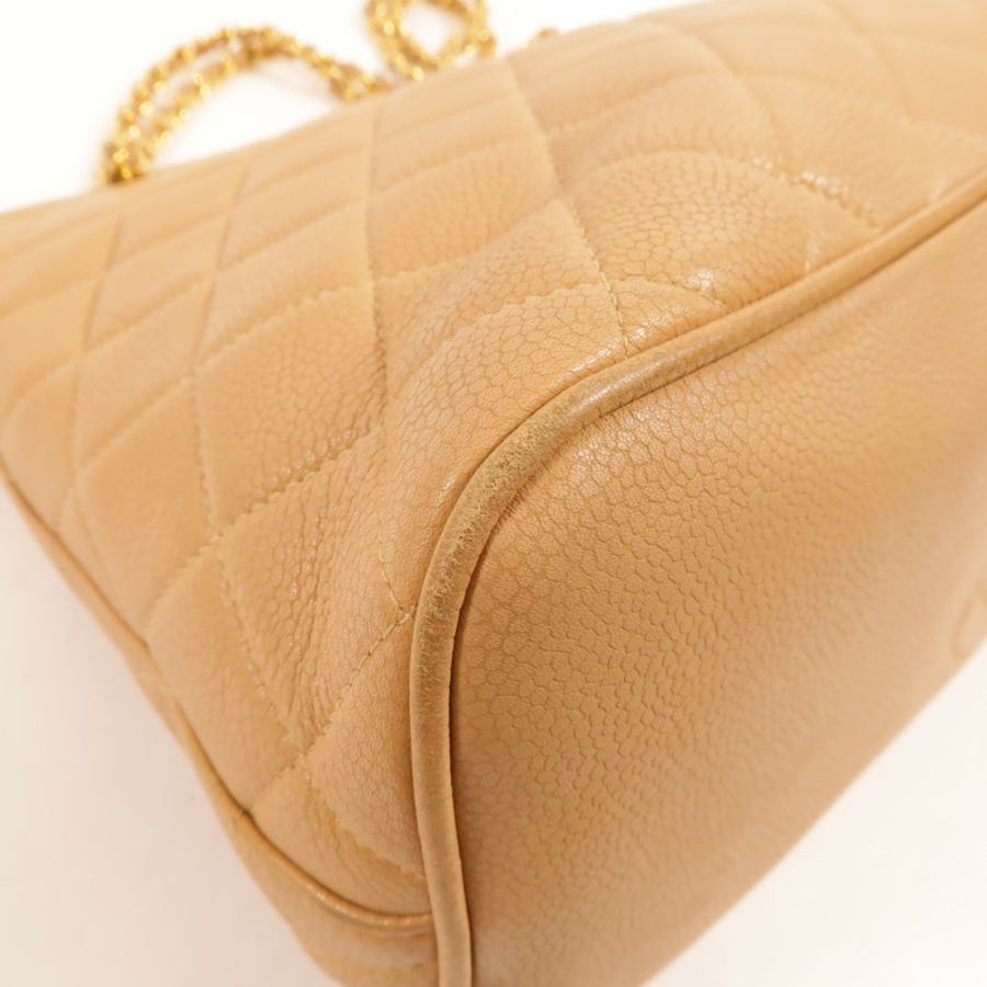 CHANEL 牛皮皮革Vintage Chain Shoudler肩背袋-11