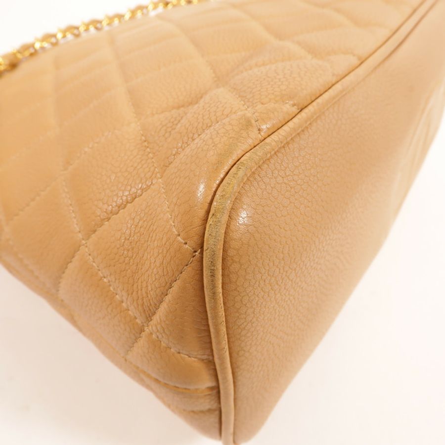 CHANEL 牛皮皮革Vintage Chain Shoudler肩背袋-12