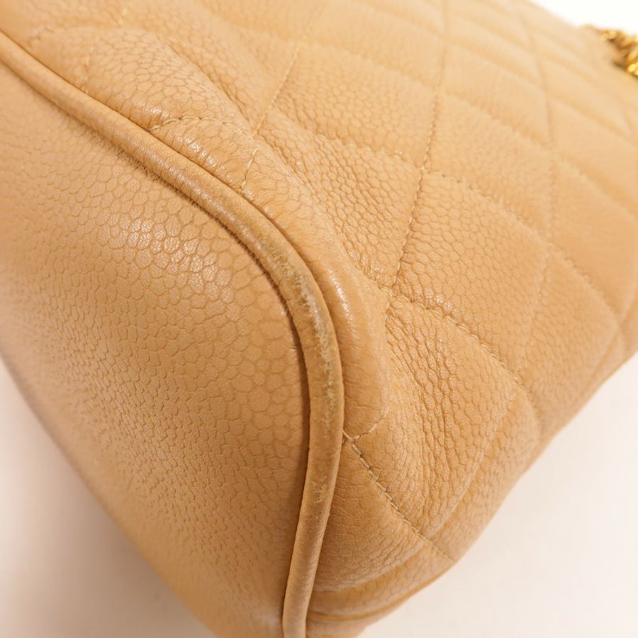 CHANEL 牛皮皮革Vintage Chain Shoudler肩背袋-13
