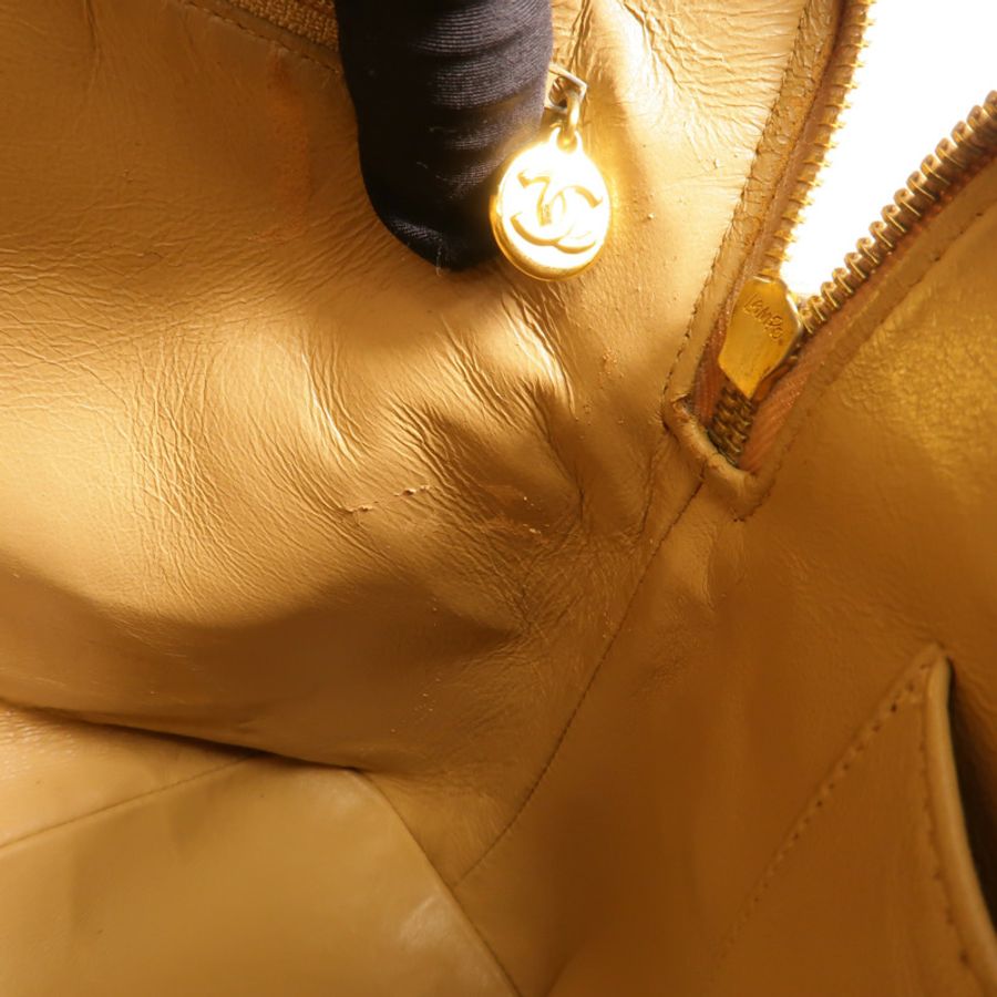 CHANEL 牛皮皮革Vintage Chain Shoudler肩背袋-16