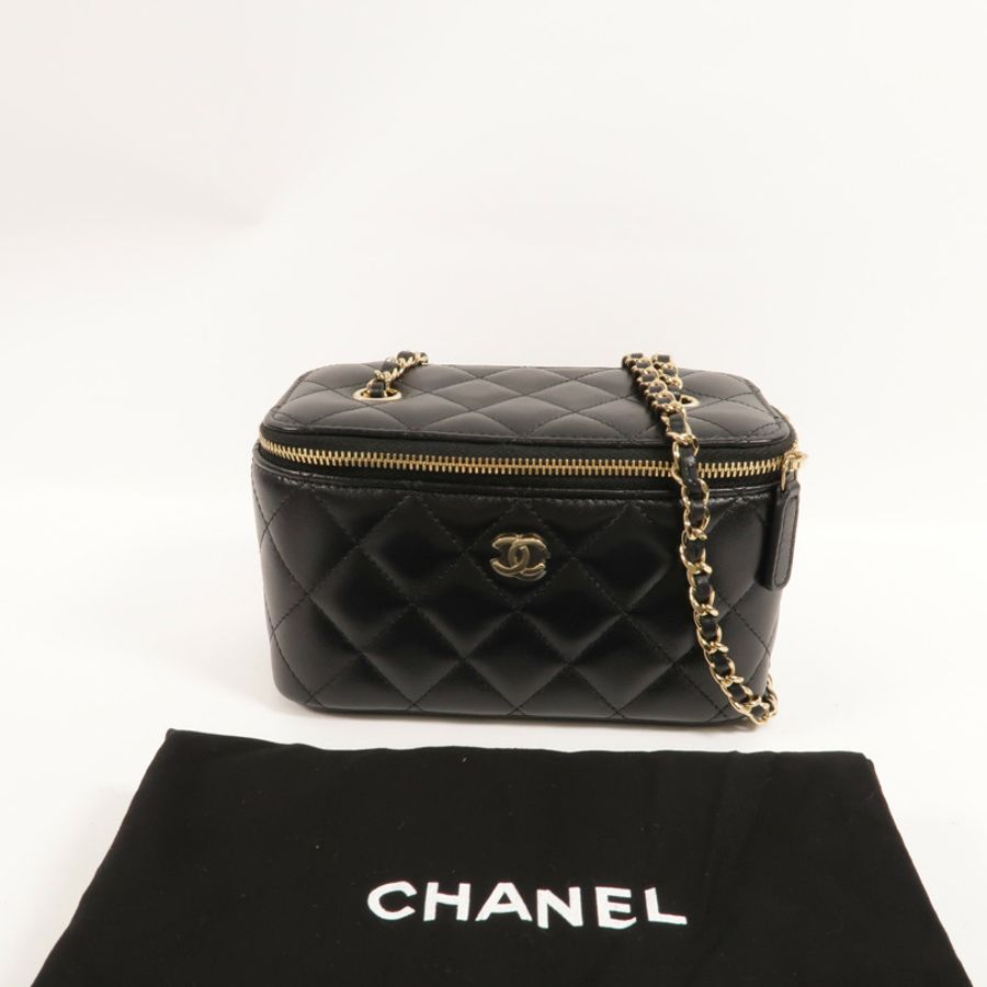 CHANEL 羊皮皮革Vanity Case肩背袋-9