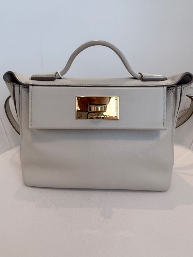 Hermes✨mini 2424 mini 冰川白 B刻-5
