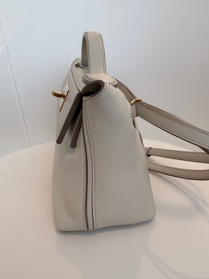 Hermes✨mini 2424 mini 冰川白 B刻-6