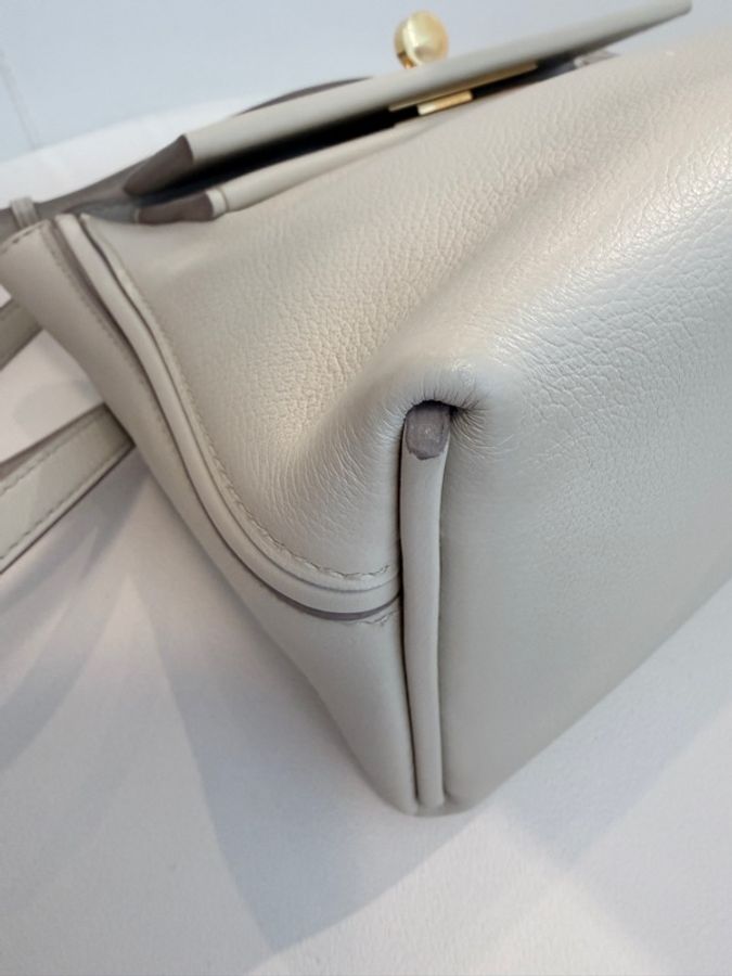 Hermes✨mini 2424 mini 冰川白 B刻-12