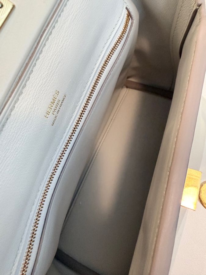 Hermes✨mini 2424 mini 冰川白 B刻-38