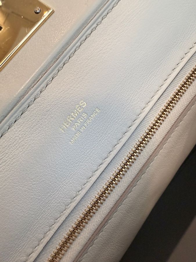 Hermes✨mini 2424 mini 冰川白 B刻-40