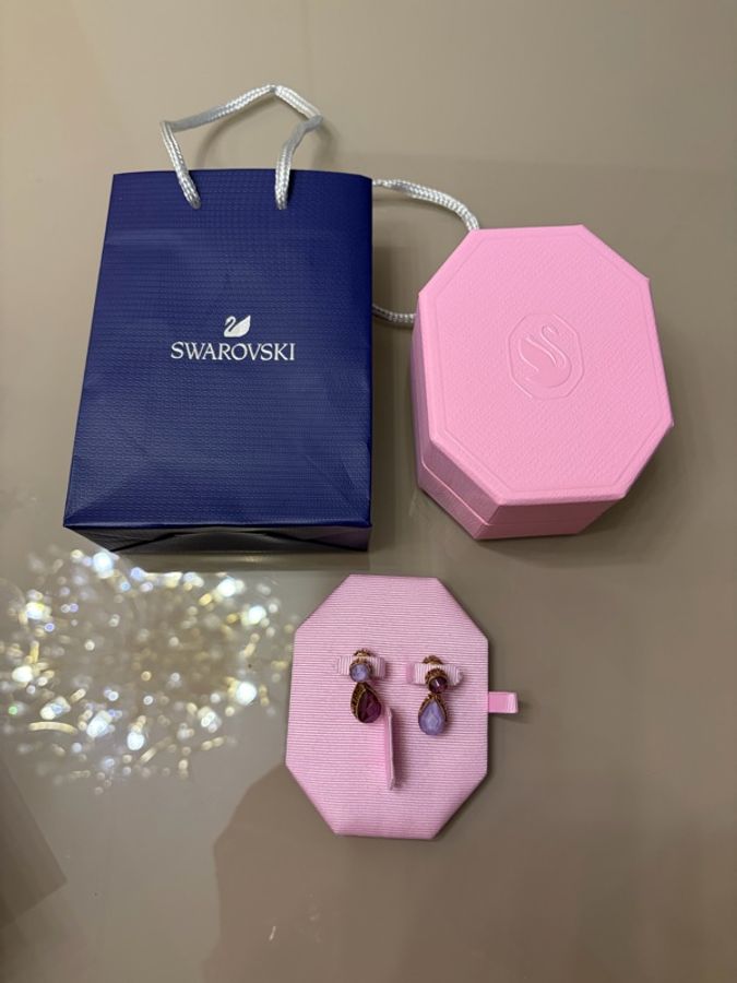Swarovski 紫色雙面水晶特殊包裝款-0