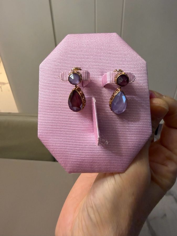 Swarovski 紫色雙面水晶特殊包裝款-1