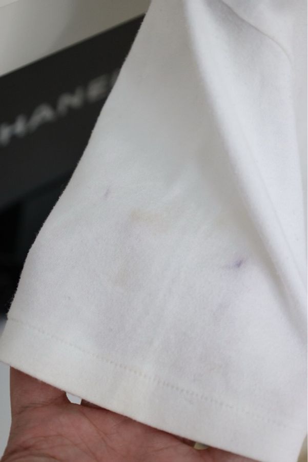 Chanel 90年春夏海报款蝴蝶结CC logo短袖T恤-10