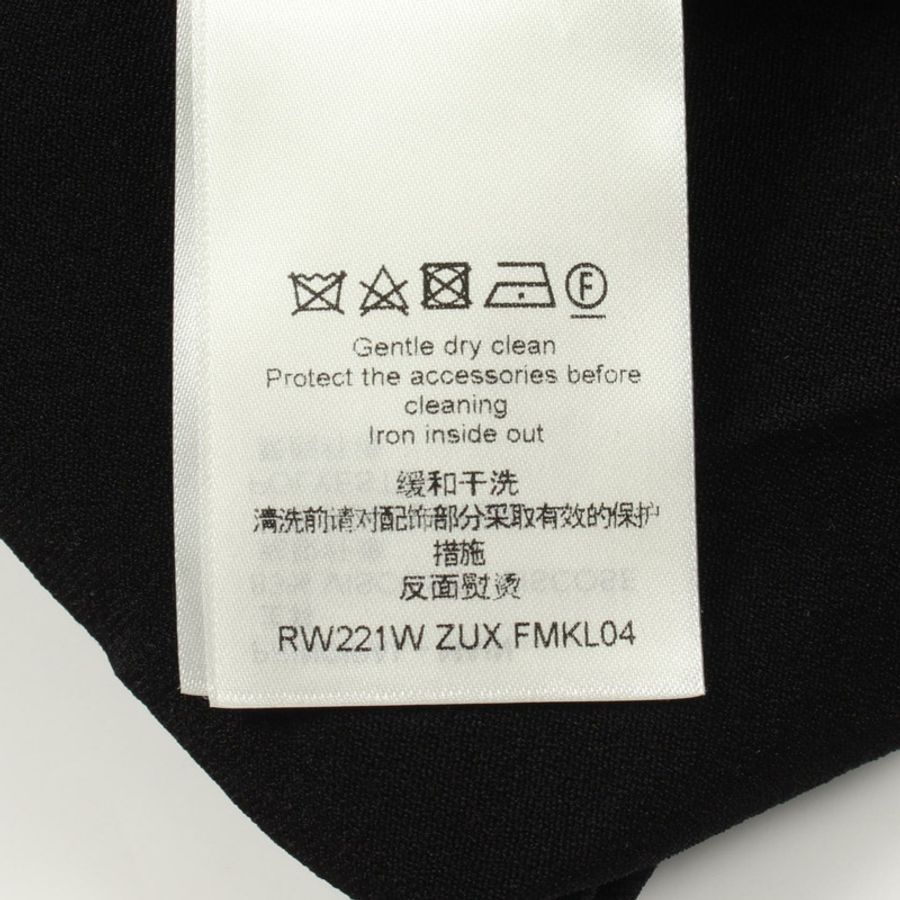 路易威登 Chai 拉鍊高領針織衫 RW221W ZUX FMKL04 人造絲黑 二手 #S-4