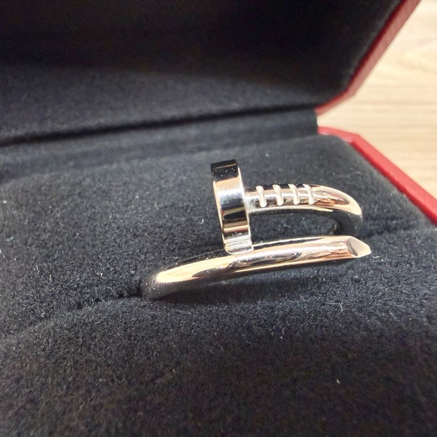 Cartier✨白K金JUSTE UN CLOU釘子戒指CRB4099258-1