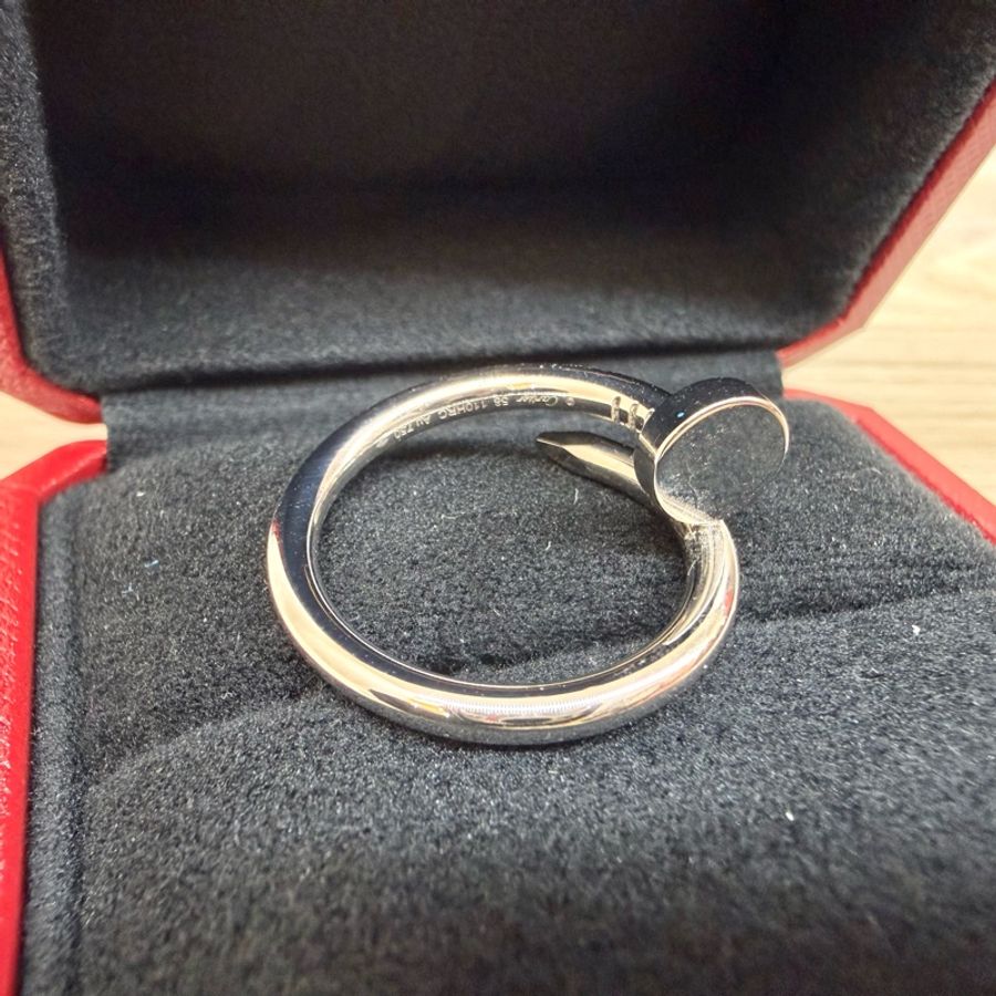 Cartier✨白K金JUSTE UN CLOU釘子戒指CRB4099258-2