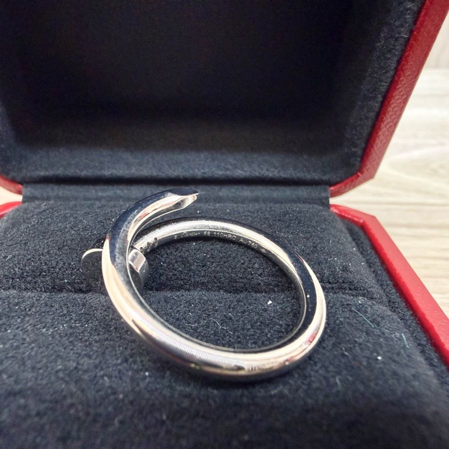 Cartier✨白K金JUSTE UN CLOU釘子戒指CRB4099258-4