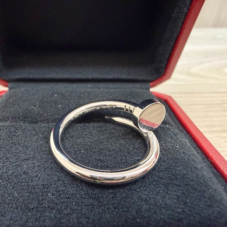 Cartier✨白K金JUSTE UN CLOU釘子戒指CRB4099258-7