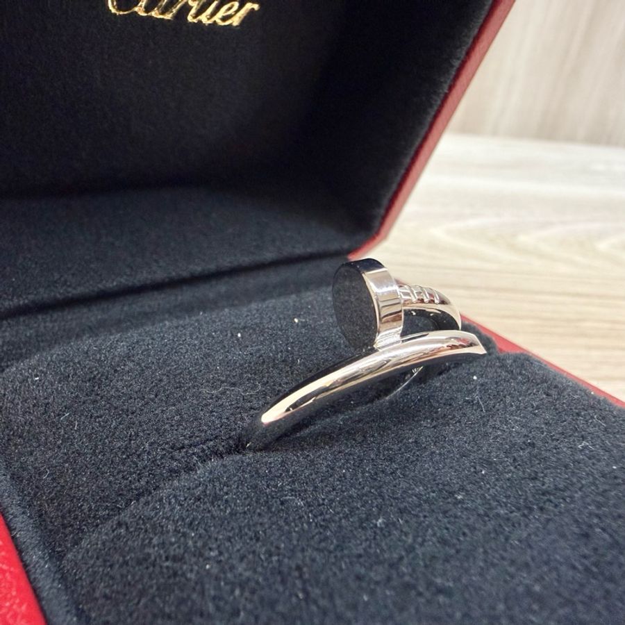 Cartier✨白K金JUSTE UN CLOU釘子戒指CRB4099258-8