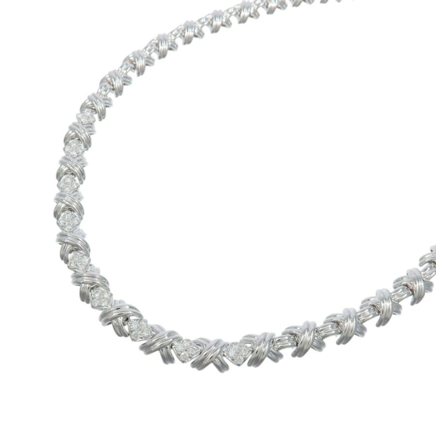 TIFFANY&CO 18K白金Lynn Diamond Necklace項鍊-2