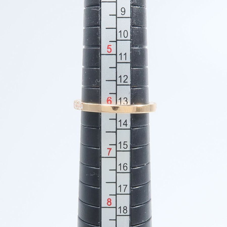 HERMES 18K玫瑰金Finesse Ring鑽石戒指-6
