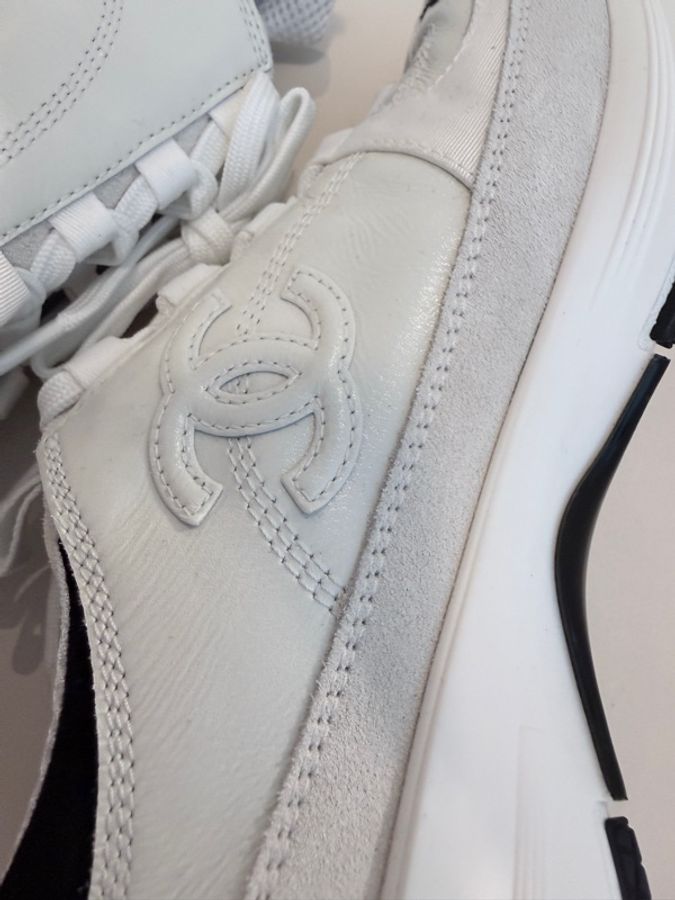 Chanel✨WG46609經典夏日小白鞋德訓鞋休閒鞋 #40-12