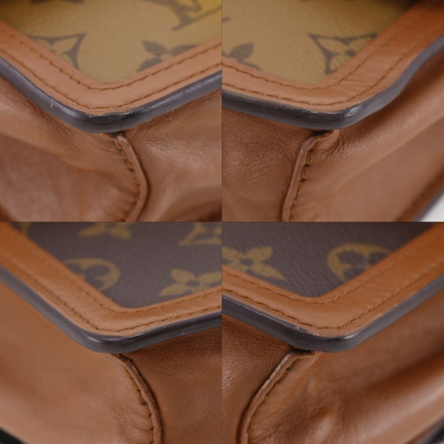 Louis Vuitton Daufine 腰包,Monogram Reverse,2-Way Clutch,M44586,帆布,2018 款,棕色,GI4198,2 Way,磁扣,女士。-3