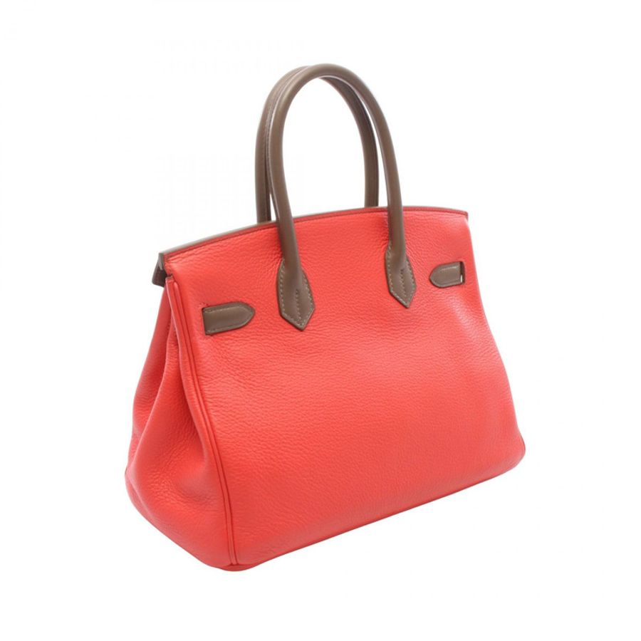 愛馬仕 Birkin 30 Casaque 手袋 064387CB Clemence Swift 皮革 灰色 SHW P-1