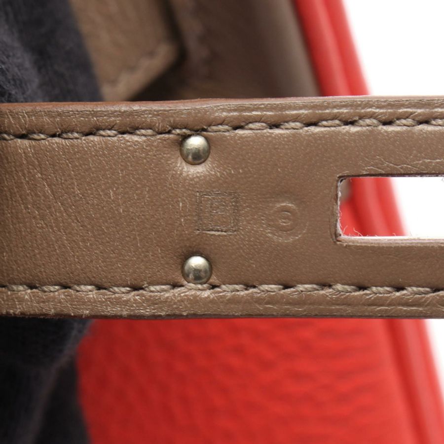 愛馬仕 Birkin 30 Casaque 手袋 064387CB Clemence Swift 皮革 灰色 SHW P-4