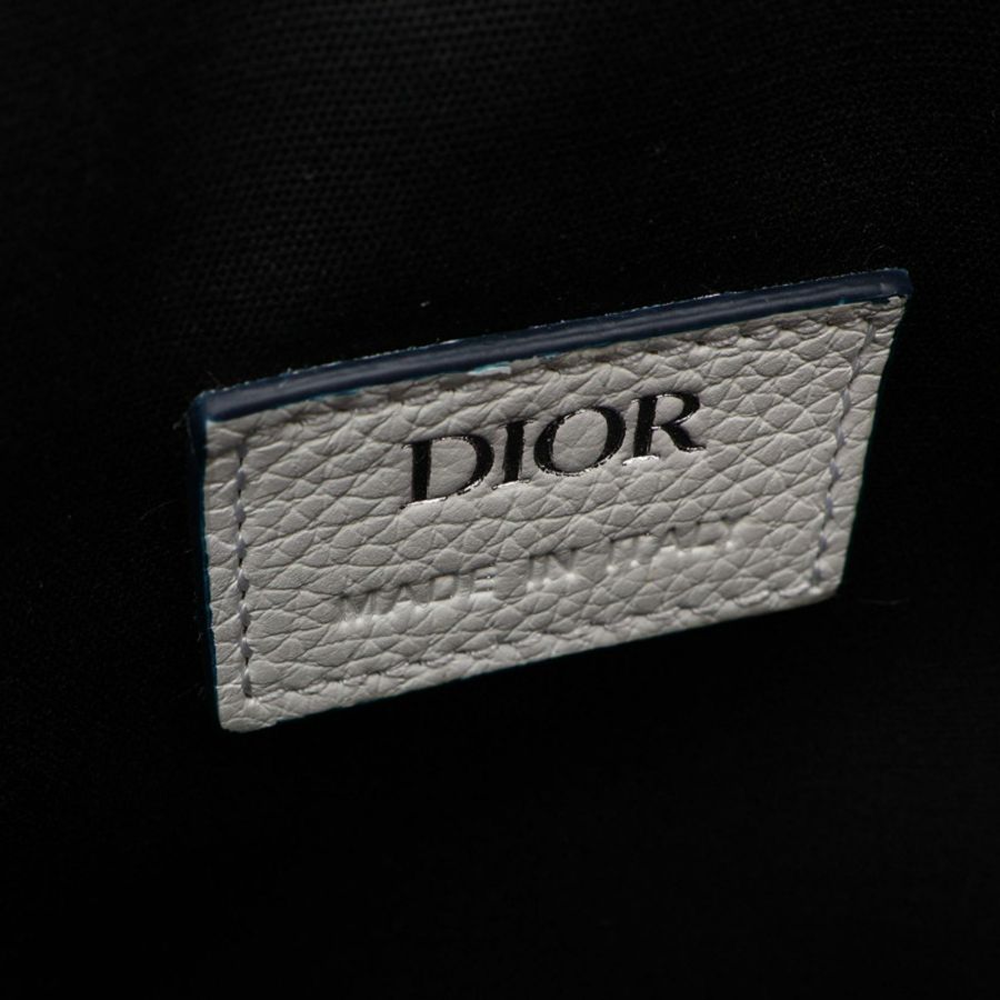 Christian Dior 馬鞍腰帶斜背包,皮革材質,白色、海軍藍、紅色,二手女款-3
