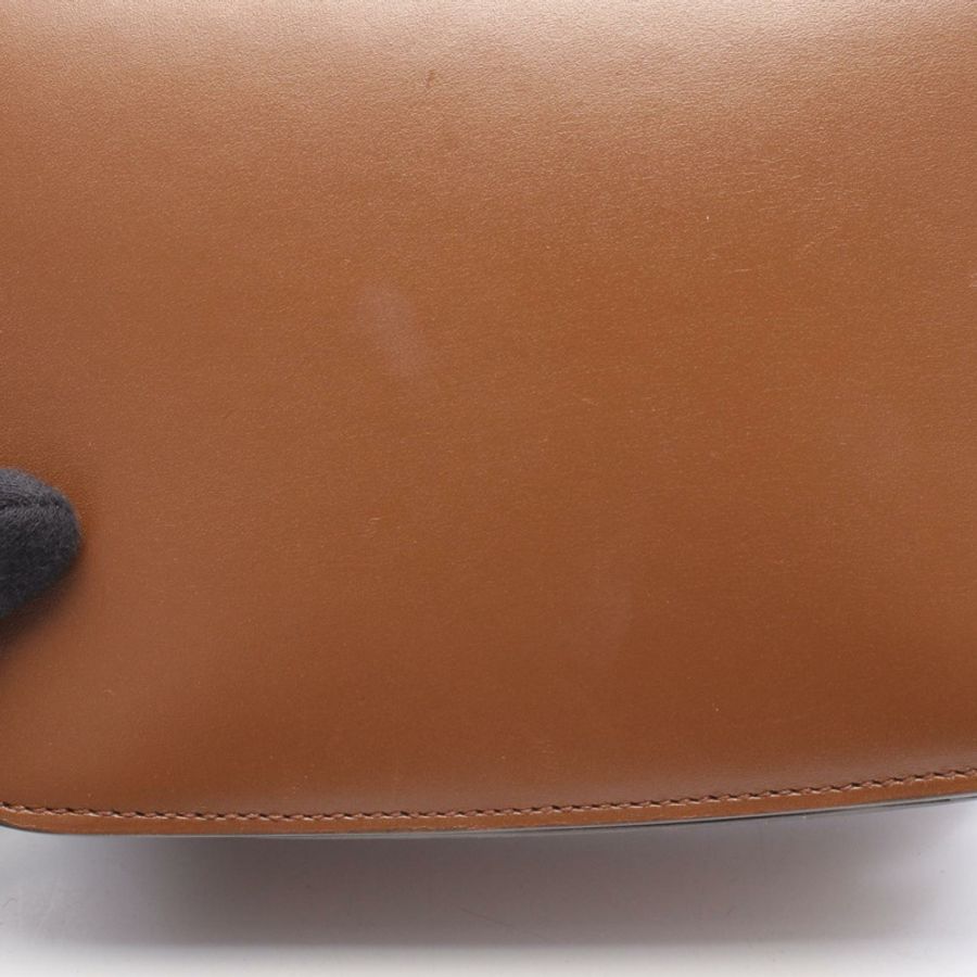 CELINE 經典 Box 小號斜背包單肩包 189183 棕色皮革 二手 女士-7