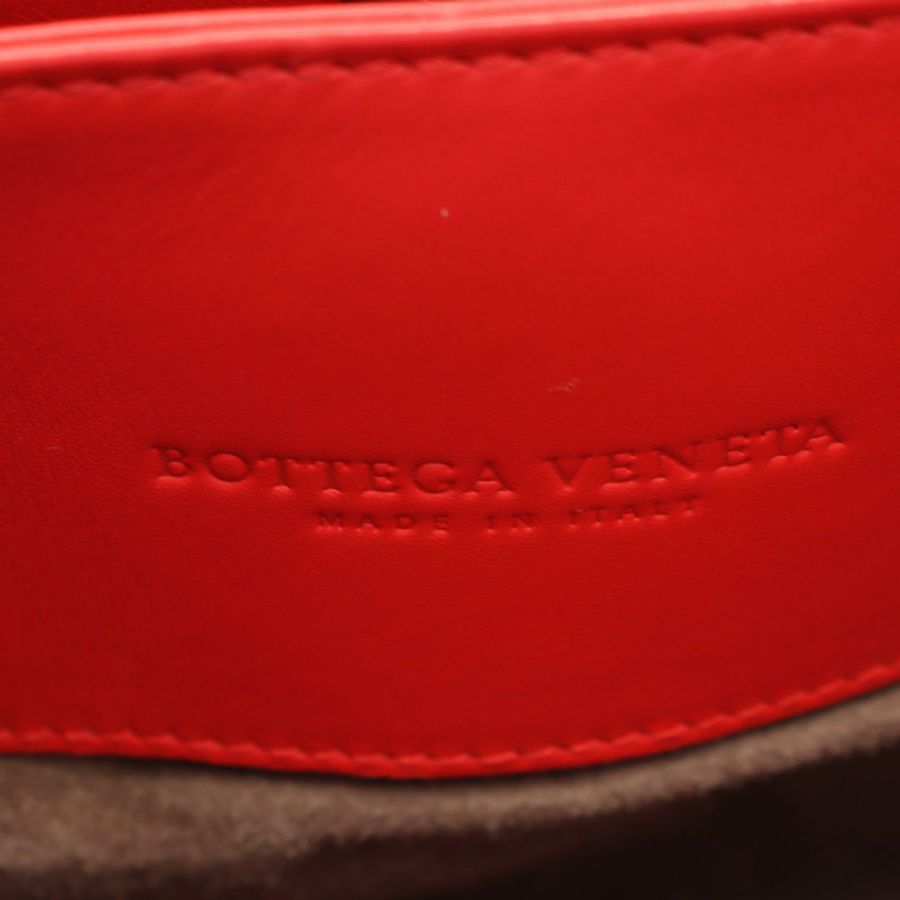 BOTTEGA VENETA Intrecciato 小號 Roma 斜背包手提包 337303 皮革 紅色 二手-3