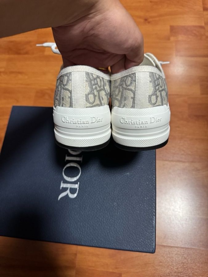 Dior新款厚底鞋迪奧Walk'n Oblique刺繡CD灰色 37.5碼-4