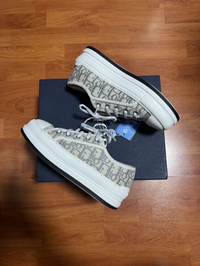 Dior新款厚底鞋迪奧Walk'n Oblique刺繡CD灰色 37.5碼-6