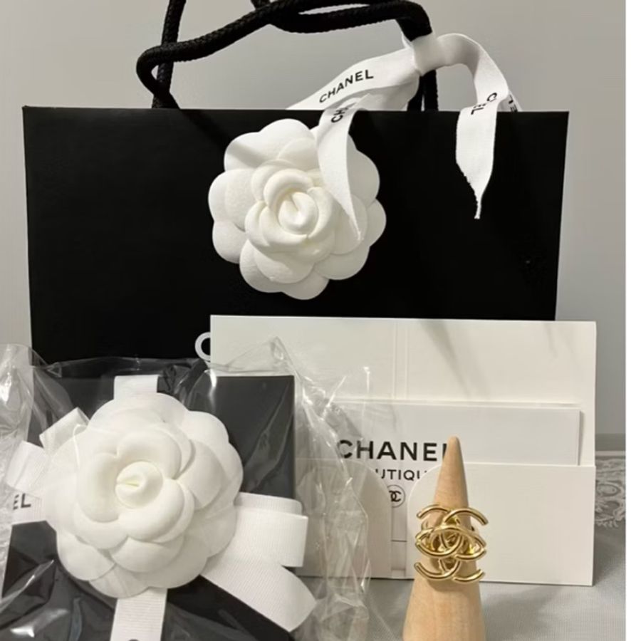 CHANEL 香奈兒《全新》26A Jennie同款雙C重疊戒指|52號|金色Logo|全新全配|專櫃正品-22