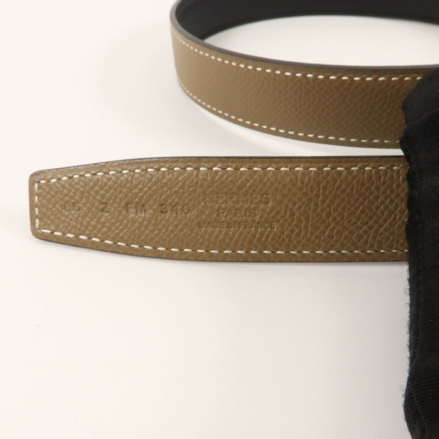 HERMES Epsom皮革Belt 85cm皮帶Etoupe-4