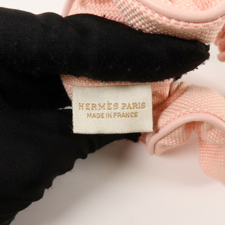 HERMES 棉布Hair Scrunchy髮圈-5