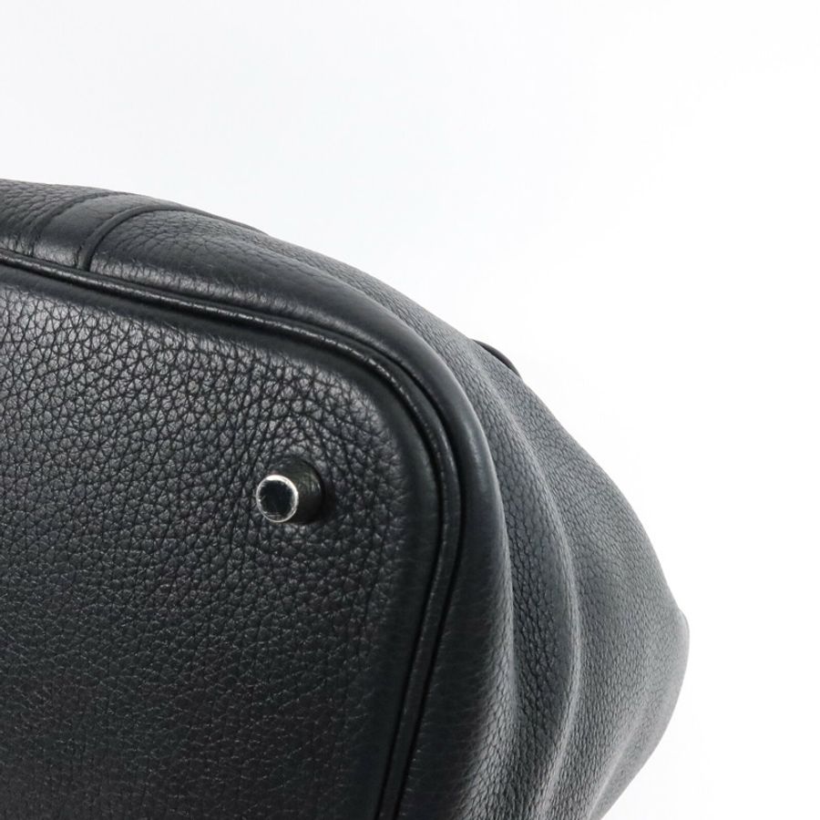 HERMES Clemence皮革 Picotin MM手挽袋Noir-9