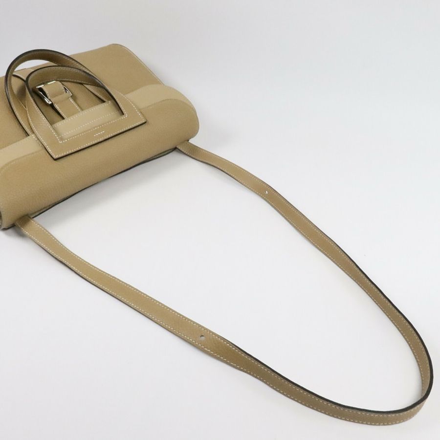 HERMES Clemence皮革Halzan 31手挽肩背兩用袋Trench-7