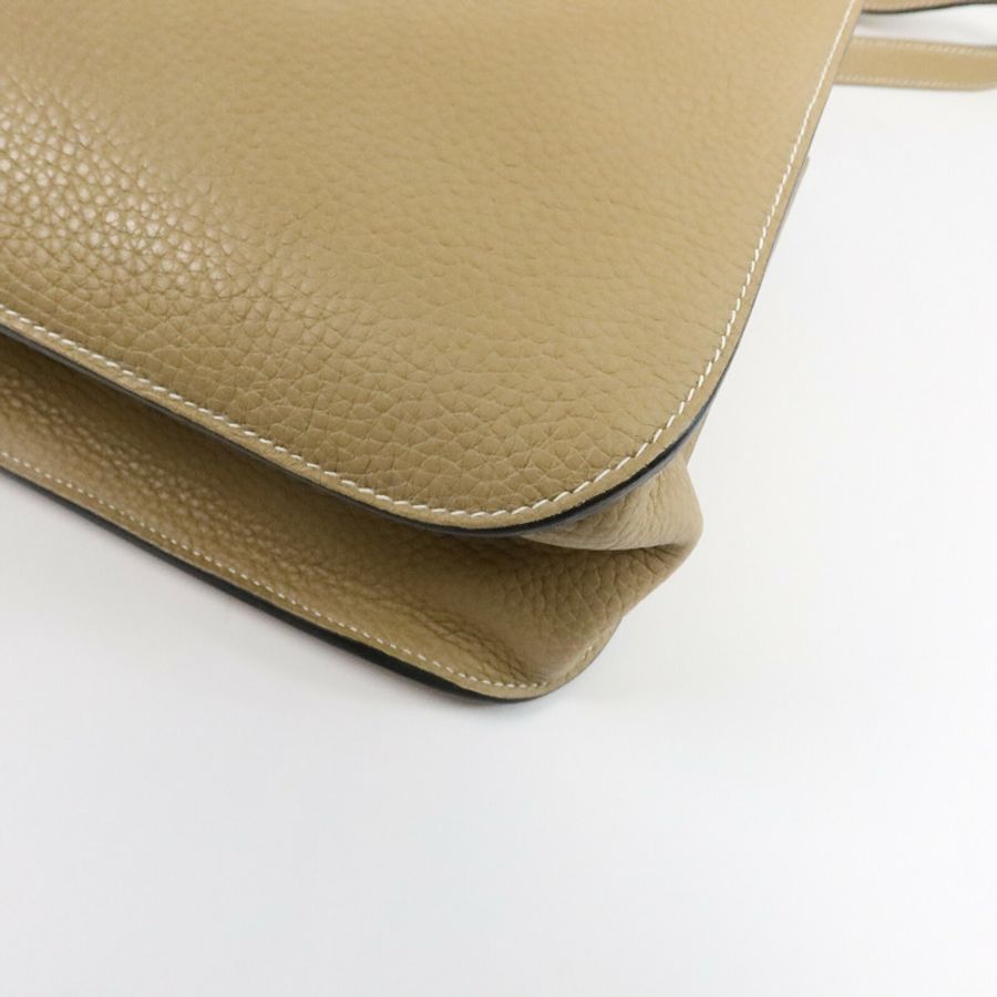 HERMES Clemence皮革Halzan 31手挽肩背兩用袋Trench-10
