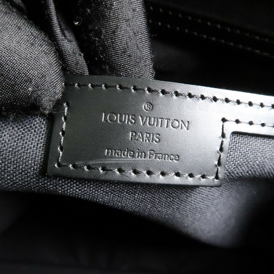 LOUIS VUITTON Damier Graphite Tadao MM銀扣手挽肩背兩用袋-5