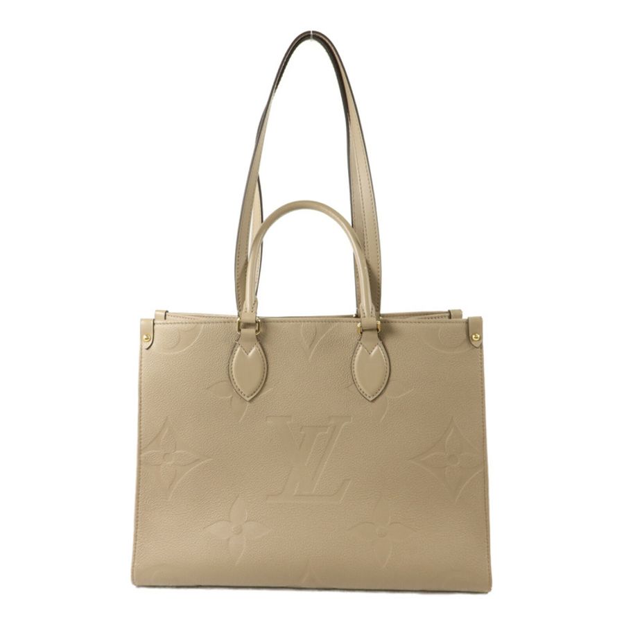 LOUIS VUITTON Monogram Empreinte On The Go MM金扣手挽肩背兩用袋-1
