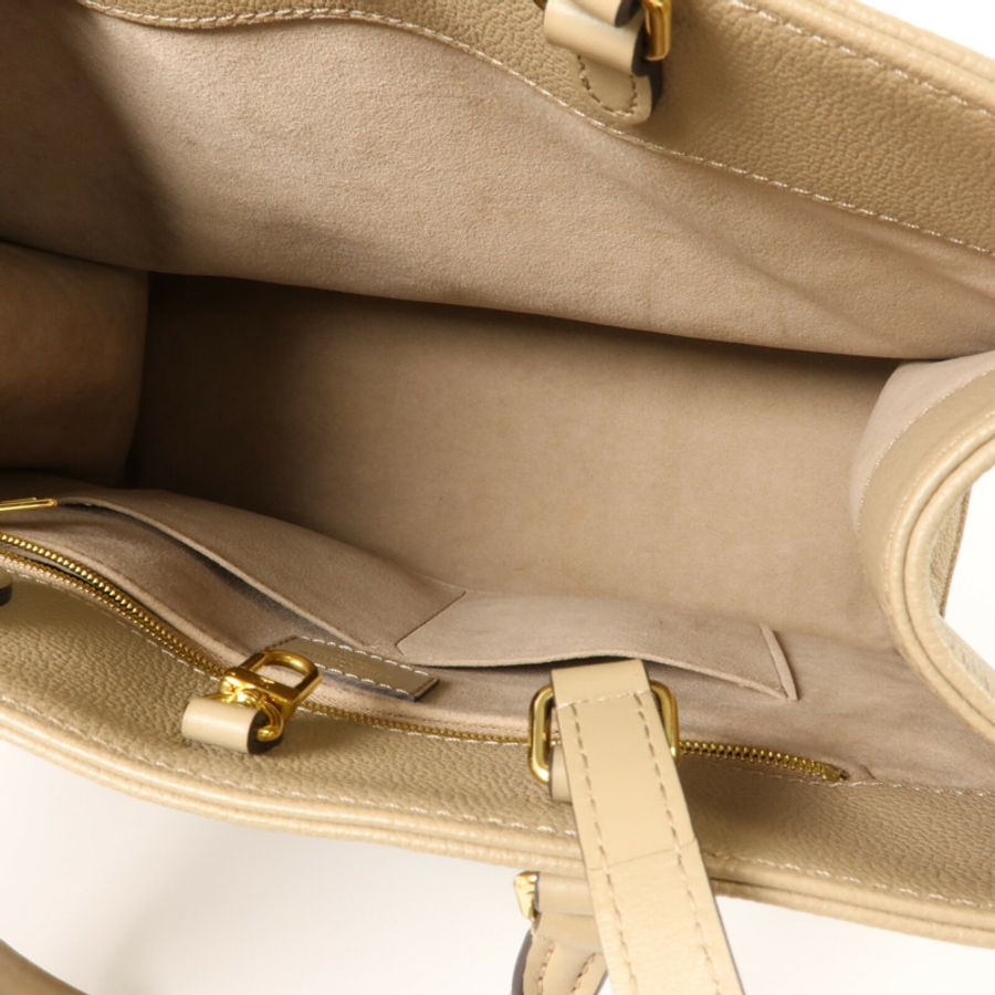 LOUIS VUITTON Monogram Empreinte On The Go MM金扣手挽肩背兩用袋-4