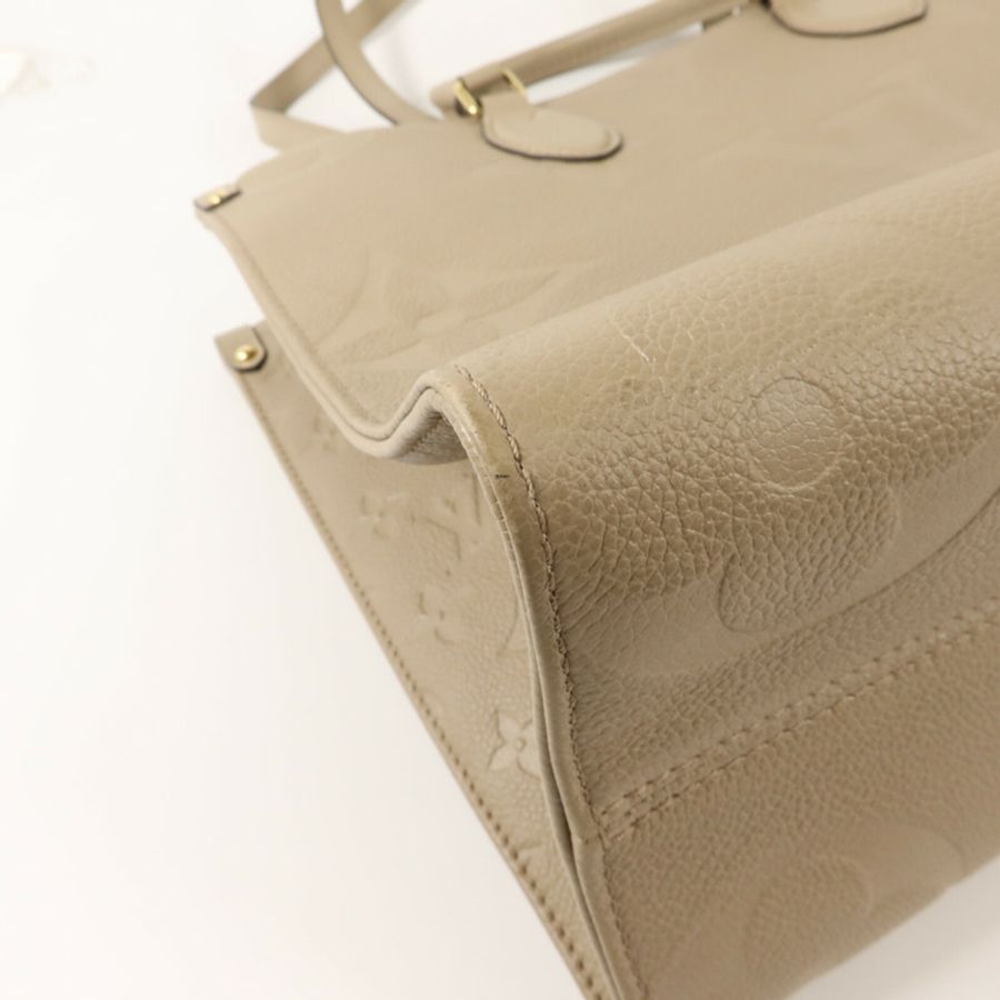 LOUIS VUITTON Monogram Empreinte On The Go MM金扣手挽肩背兩用袋-11