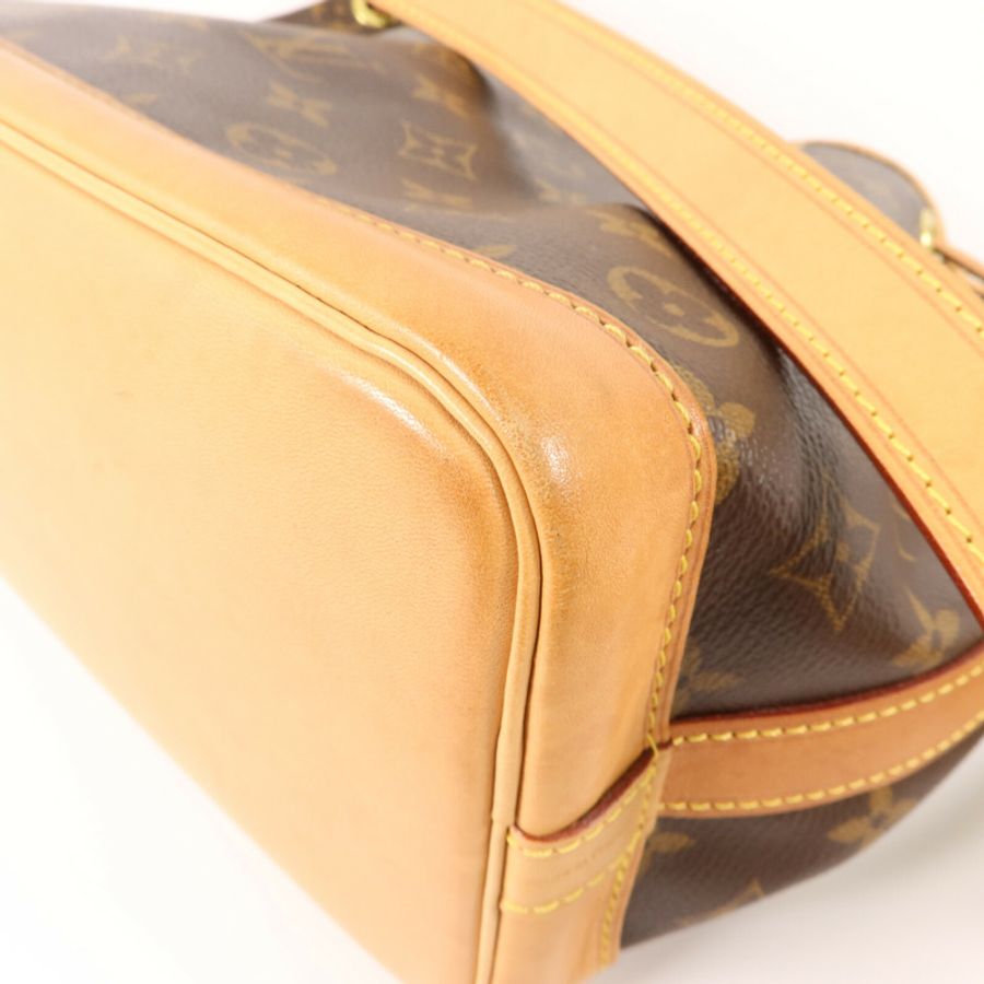 LOUIS VUITTON Monogram Noe BB金扣肩背袋棕色-10