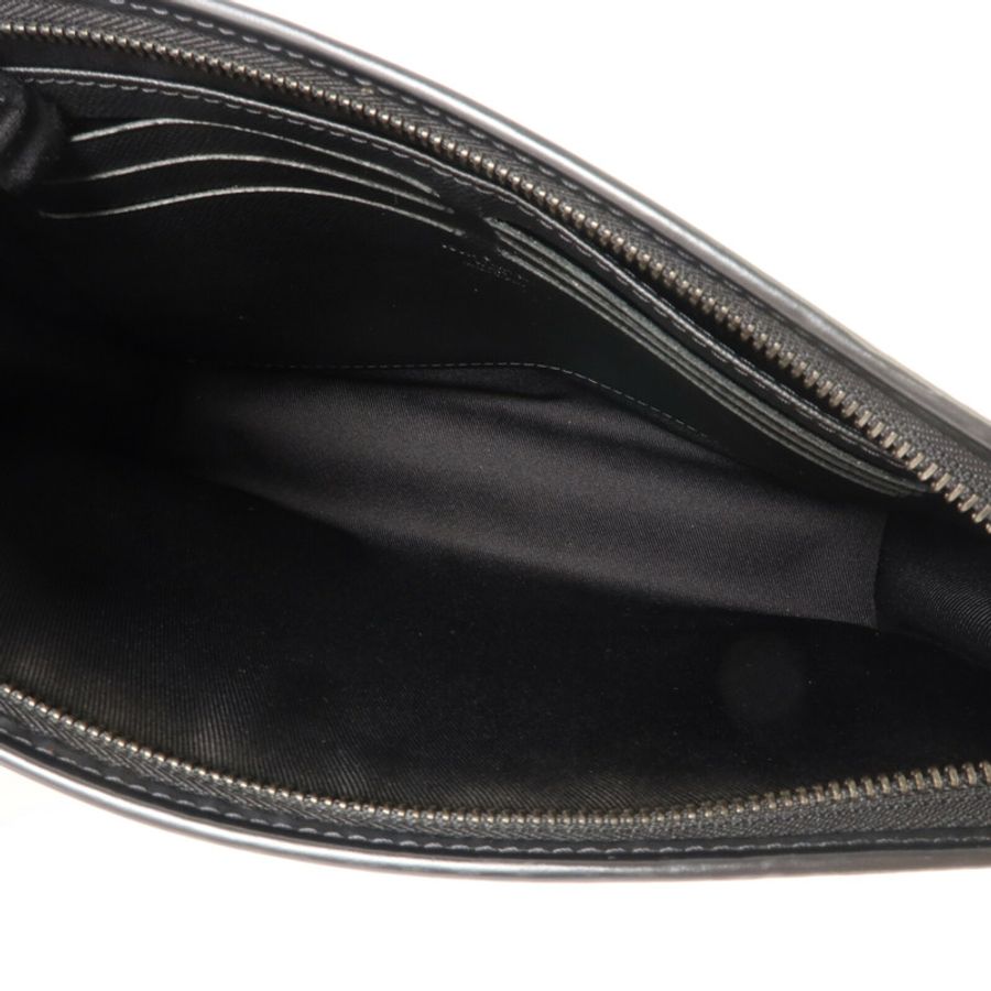 LOUIS VUITTON Monogram Eclipse Pochette Voyage MM銀扣手拿包-4